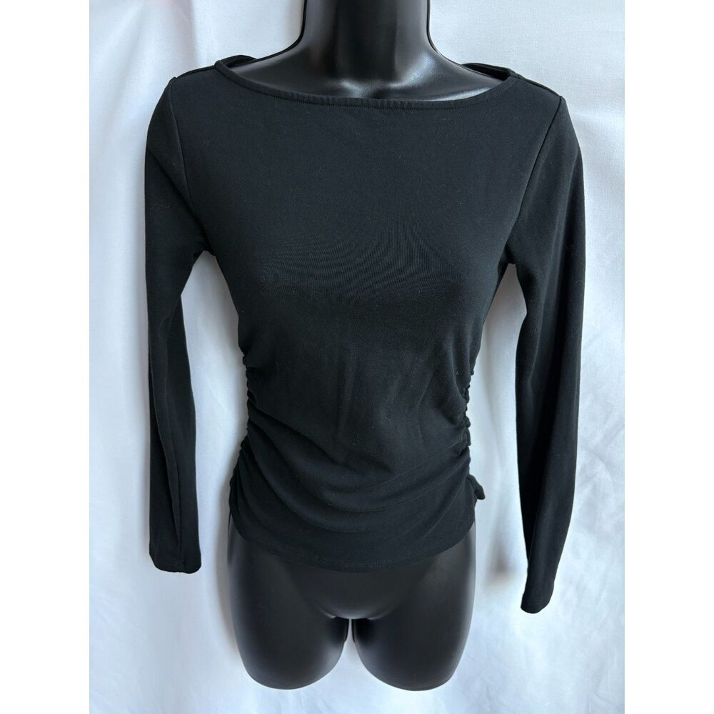 Dylan Ryan Cotton Black Basic Long Sleeve Shirt Size S Essential Closet Staple